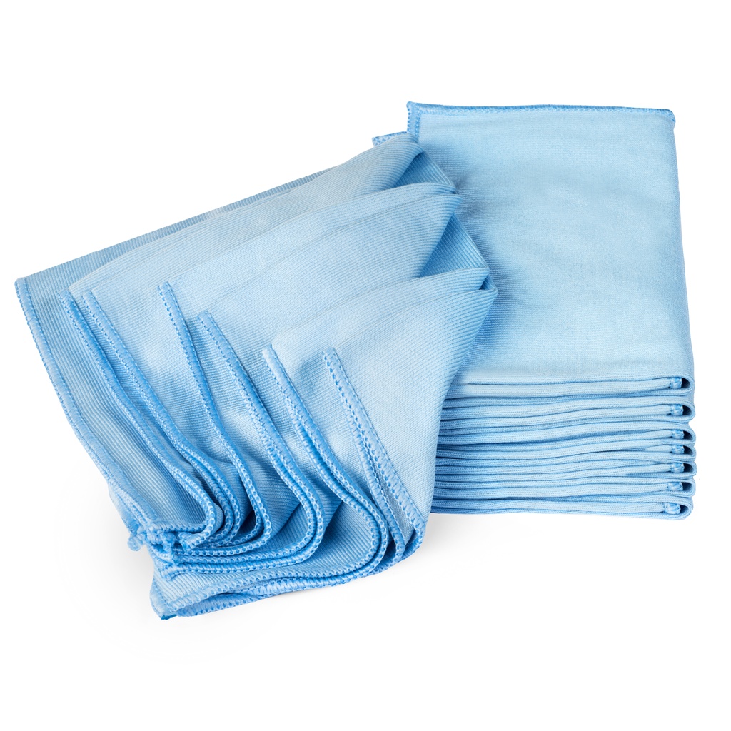 Zflow Microfiber Glass Cleaning Cloths 8 Pack Streak Free Lint Free Quickly Clean